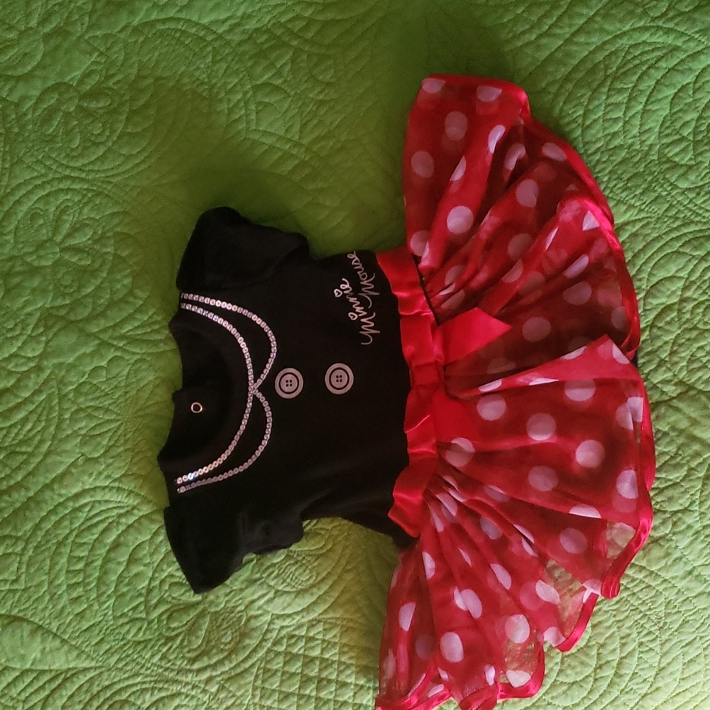 Minnie Mouse Disney dress onsie 3M